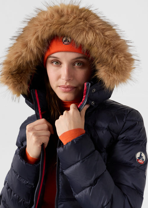 Chaqueta de plumón mi-longue Grand Froid Marine Perle - JOTT - 5