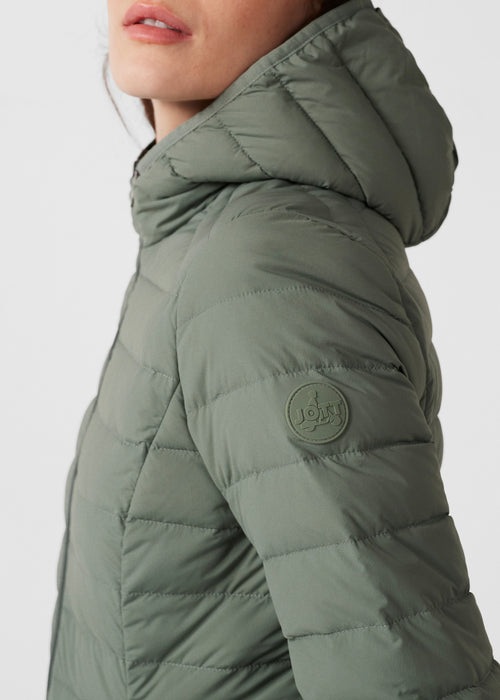 Chaqueta de plumón  Capucha ligera Verde salvia Salma - JOTT - 5
