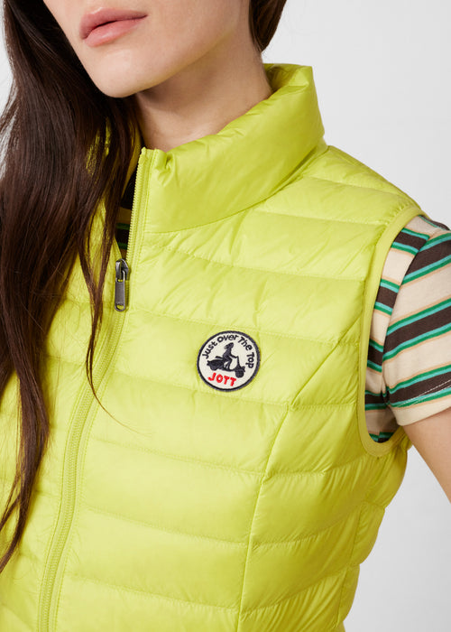 Chaqueta de plumón sin mangas Chaqueta de plumón Amarillo élexir Seda - JOTT - 5