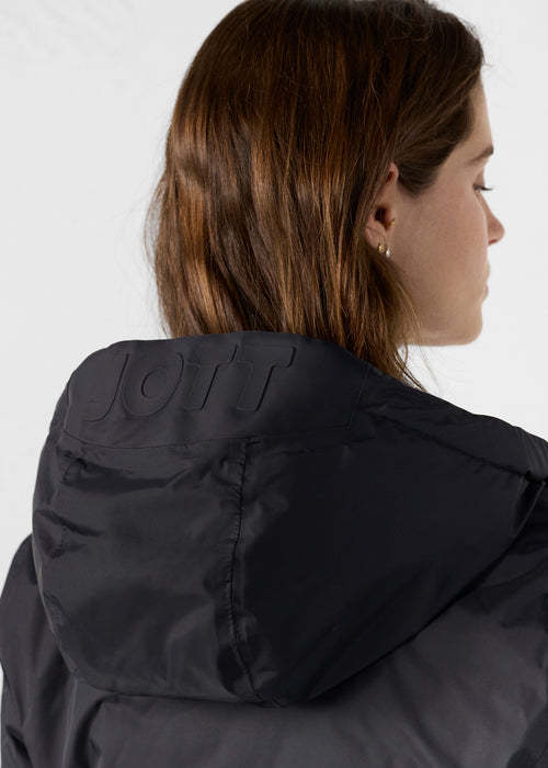 Chaqueta de plumón larga reversible Negro/azul cobalto Verone - JOTT - 5