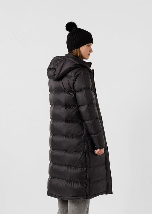 Chaqueta de plumón long à Capucha Grand Froid Noir Karachi - JOTT - 4