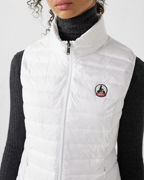 Chaqueta de plumón ligera sin mangas White Seda - JOTT - 5