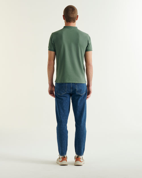 Polo Marbella verde celadón de algodón orgánico - JOTT - 2