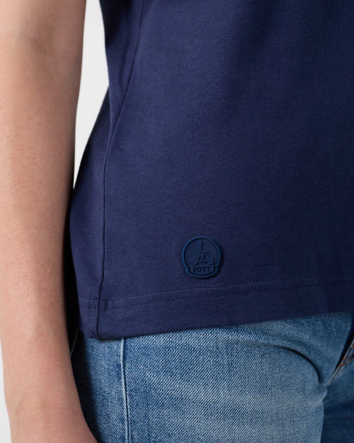 Sofy Camiseta cuello pico azul marino - JOTT - 5