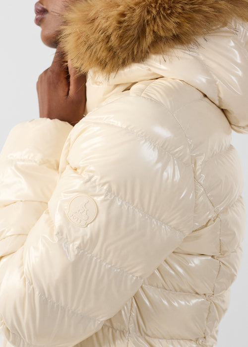 Chaqueta de plumón à Capucha Grand Froid Natural Luxury lacada - JOTT - 5