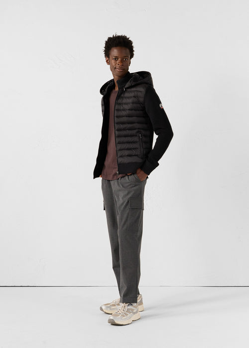 Chaqueta de plumón bi-matière Noir Jumping - JOTT - 3