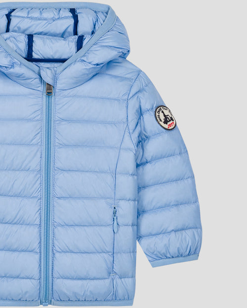 Chaqueta de plumón bébé à oreilles Bleu cristal Mael - JOTT - 2