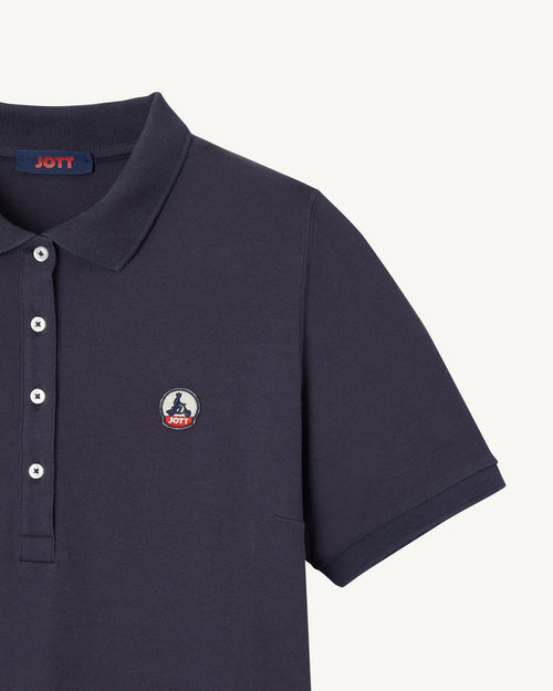 Vestido polo Palma Marino de algodón orgánico - JOTT - 3