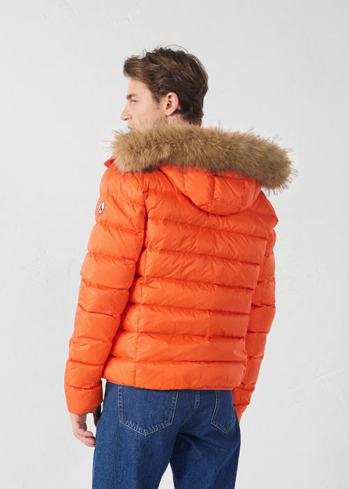 Chaqueta de plumón courte à Capucha Rouge feu Prestige - JOTT - 4