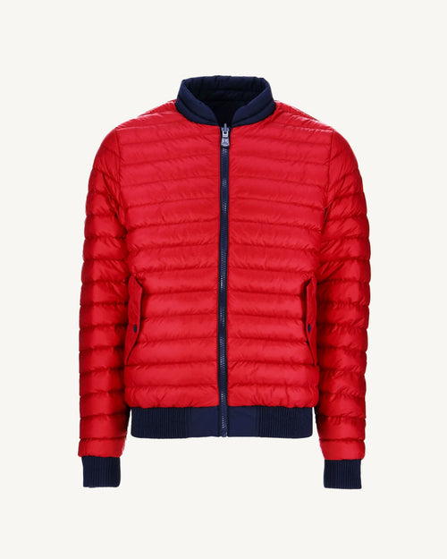 Chaqueta de plumón reversible Marine/Red Bombay - JOTT - 2