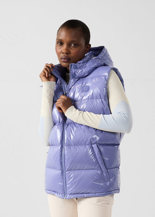 Chaqueta de plumón lacada sin mangas Grand Froid Raisin ombre Clappe - JOTT - 2