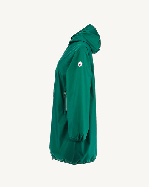 impermeable largo Capucha packable verde oscuro Copenhague - JOTT - 3