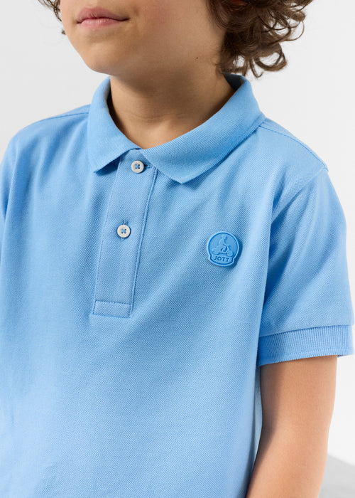 Polo infantil Enzo azul cristal - JOTT - 5