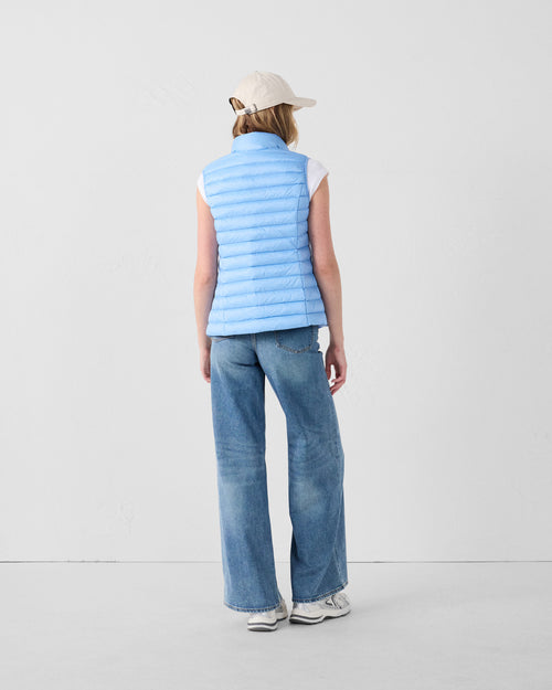 Chaqueta de plumón ligera sin mangas Crystal Blue Seda - JOTT - 4