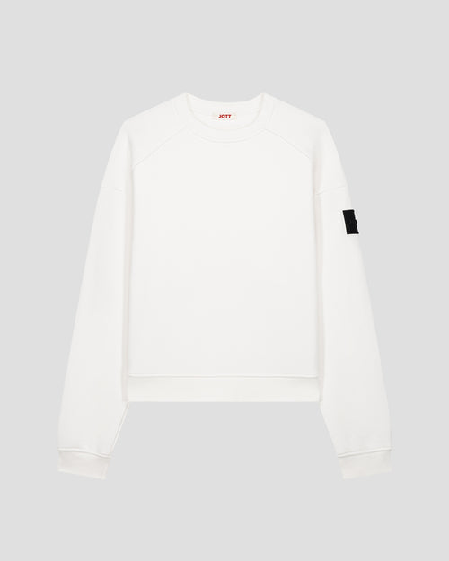 Sudadera bicolor cuello redondo Blanco Pinako - JOTT - 2