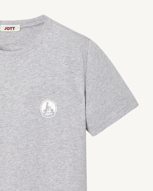 Camiseta gris Pietro de algodón orgánico - JOTT - 3