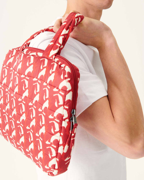 Funda para ordenador Monogram rouge vif Hateya - JOTT - 2