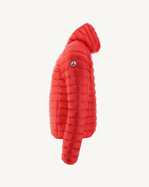 Chaqueta de plumón Ligera con Capucha Nico Rojo Brillante - JOTT - 2