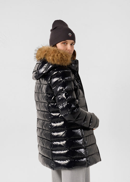 piumino medio laccato Grand Froid nero perla - JOTT - 4