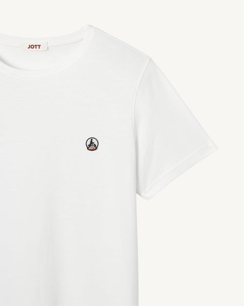 T-shirt uomo in cotone biologico Bianco Pietro - JOTT - 3
