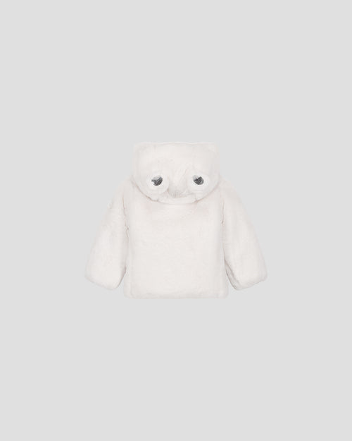 piumino bambino in pelliccia ecologica Bianco Misha - JOTT - 3