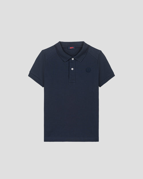 Polo da bambino in cotone navy Ciro - JOTT - 2