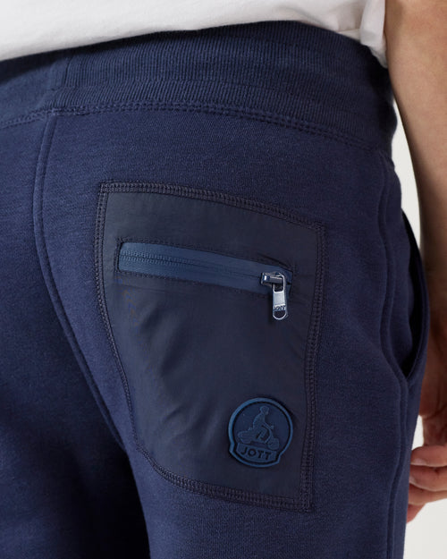 Pantaloni sportivi Matchu 2.0 in cotone navy per bambini - JOTT - 5