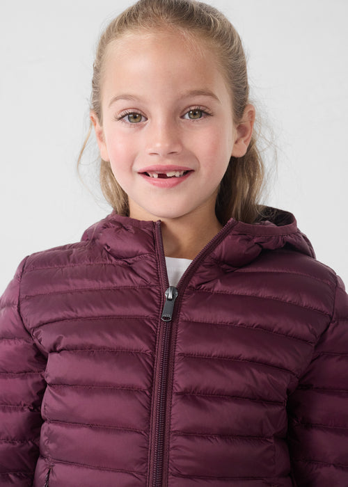 piumino leggero da bambino con cappuccio Black cherry Carla - JOTT - 4