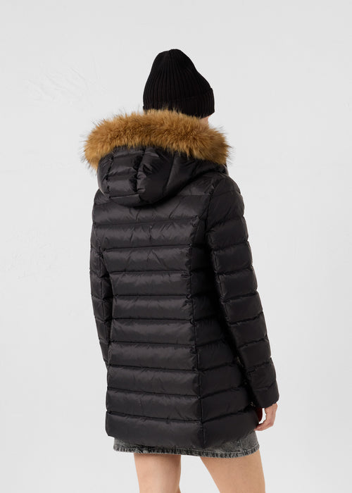 piumino mi-longue Grand Froid Noir Perle - JOTT - 4