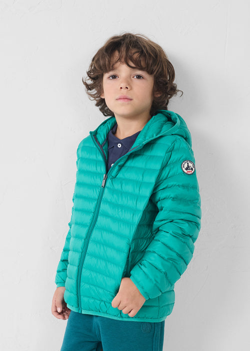piumino leggero con cappuccio per bambini Persian Green Hugo - JOTT - 3