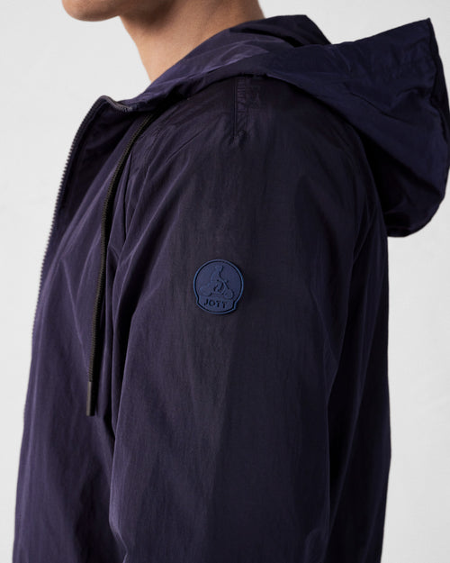 Giacca a vento leggera con cappuccio Marine Storm - JOTT - 2