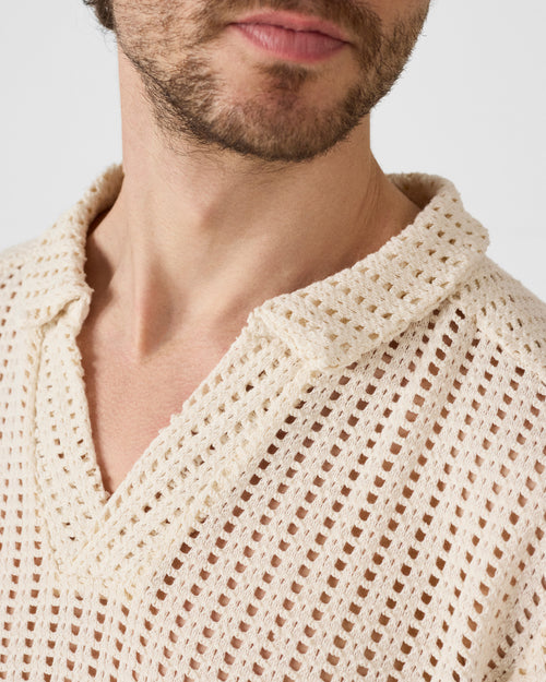 Polo Bruno in maglia di cotone naturale - JOTT - 5