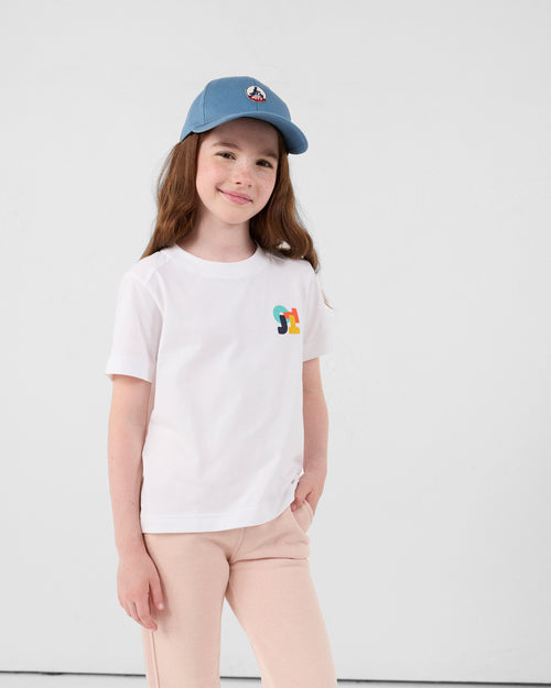 T-shirt Prado bianca in cotone mono - JOTT - 3