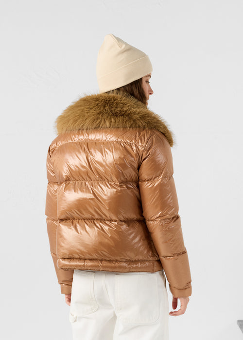piumino Grand Froid faux fur Sucre roux Nevada shiny - JOTT - 4