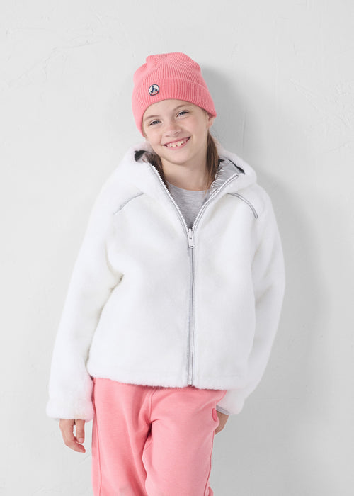 piumino reversibile in ecopelliccia per bambini White Brana - JOTT - 3