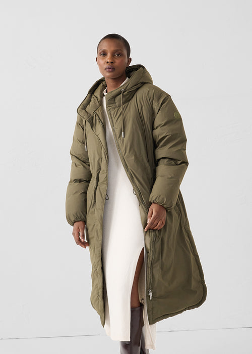 piumino Grand Froid long stretch Army Brooke - JOTT - 3