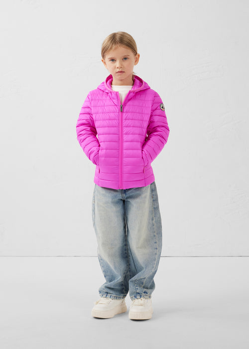 piumino con cappuccio per bambini Rosa elettrico Carla - JOTT - 3