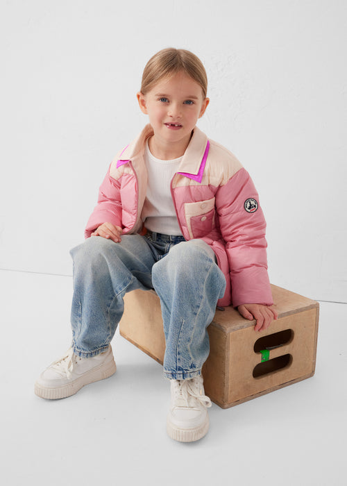 piumino bicolore a contrasto Pink antique/Salty nude Orel - JOTT - 3