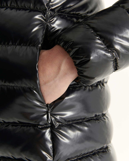 piumino medio laccato Grand Froid nero perla - JOTT - 5