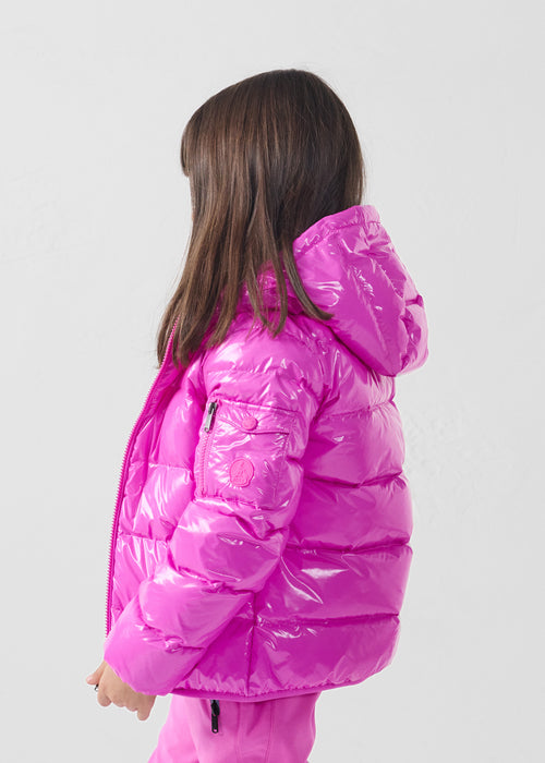 piumino per bambini Grand Froid laccato rosa elettrico Kazan - JOTT - 4