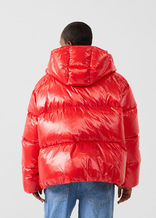 piumino Grand Froid puffer Rouge carmin Quinn shiny - JOTT - 4