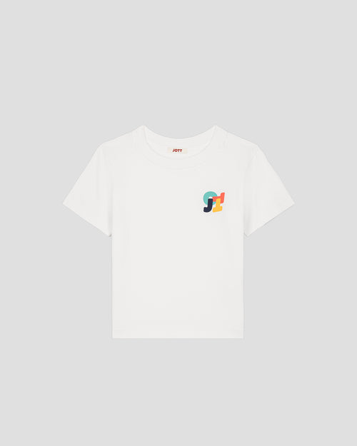 T-shirt Prado bianca in cotone mono - JOTT - 2