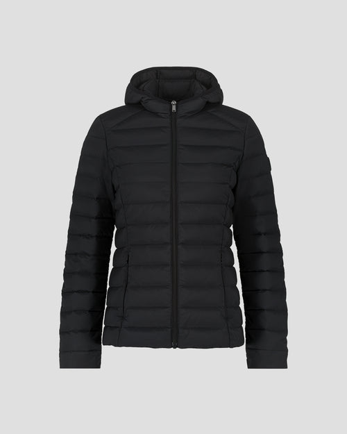 piumino light stretch con cappuccio Black Salma - JOTT - 2