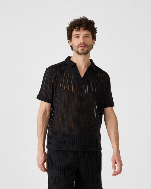 Polo in maglia di cotone Nero Bruno - JOTT - 4