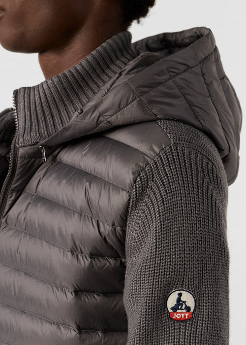 piumino bi-materiale Jumping Antracite - JOTT - 5