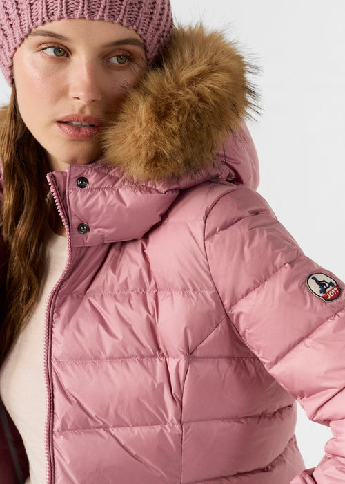 piumino mi-longue Grand Froid Rose antique Perle - JOTT - 5
