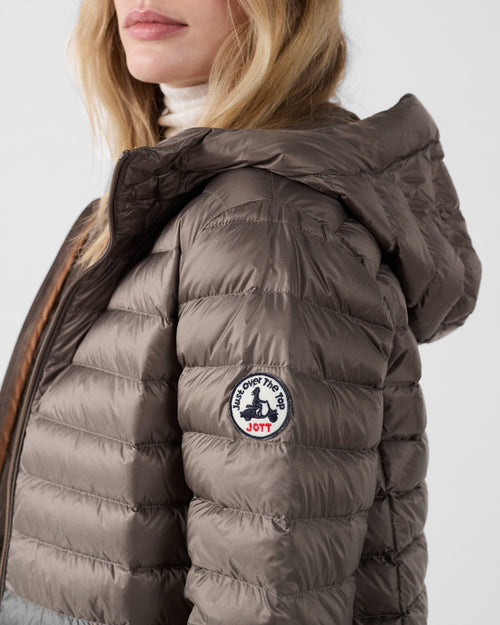 piumino di media lunghezza Taupe Claudie - JOTT - 5