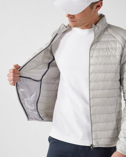 piumino leggero grigio ghiaccio opaco - JOTT - 5