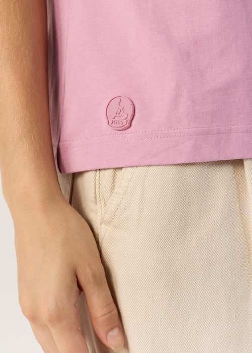 Maglietta con scollo a V Rosa antico Sofy - JOTT - 5