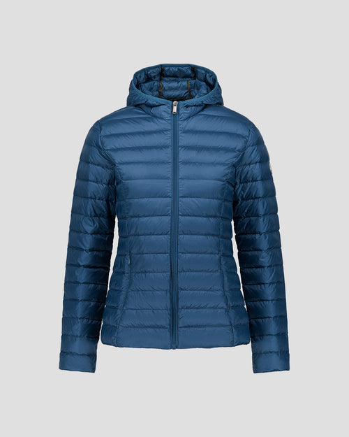 piumino leggero con cappuccio Blue jeans Cloe - JOTT - 2